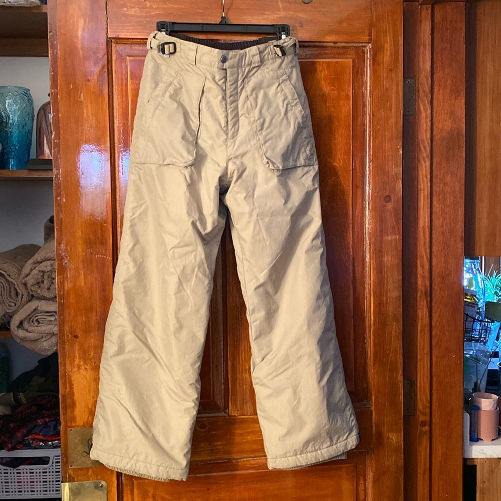 COLUMBIA Convert Snow Ski Pants Youth 14/16 Khaki/tan in excellent condition.